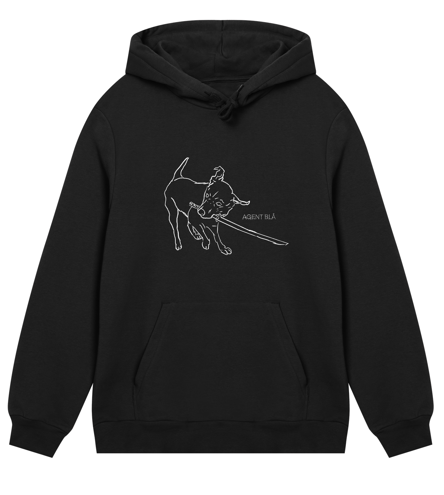 Agent blå Katana hoodie