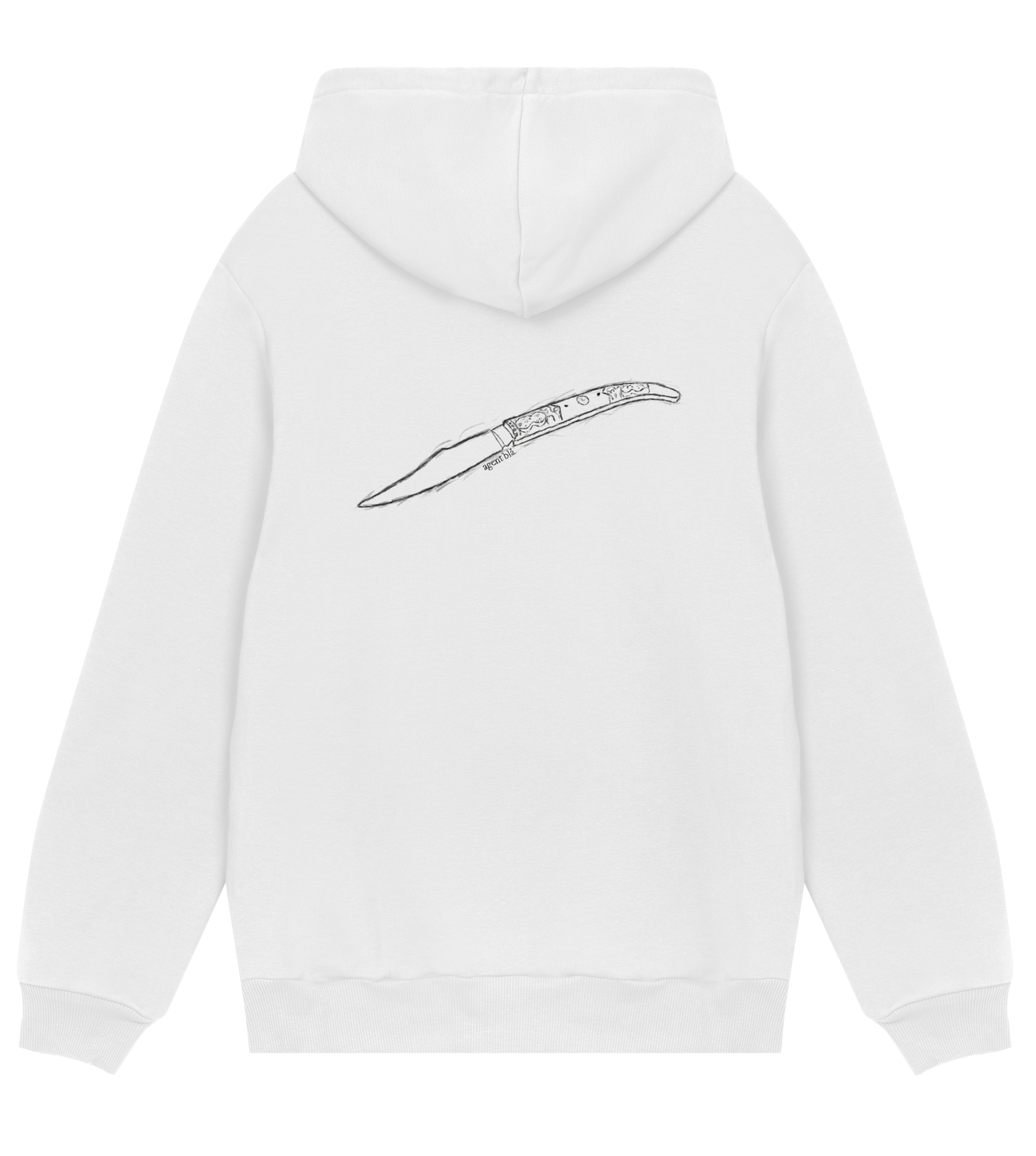 Agent blå Backstabber hoodie