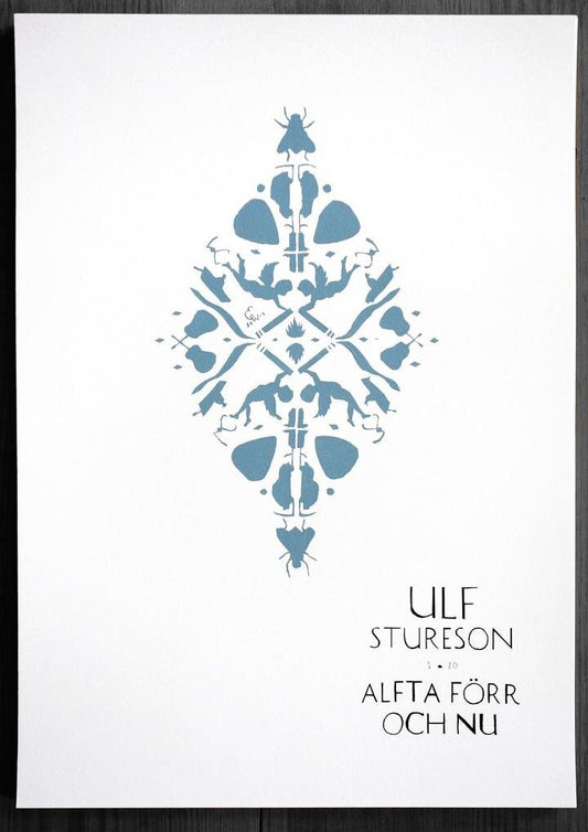 Ulf Stureson - Limiterad handmålad affisch - Alfta förr och nu
