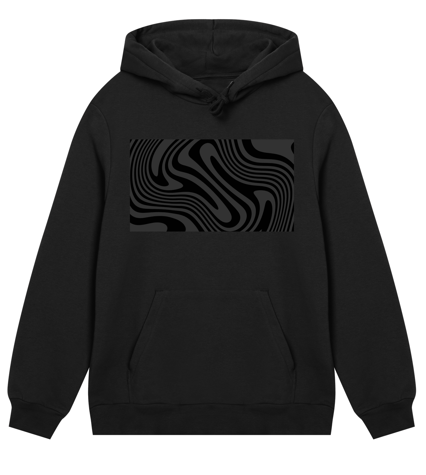 Black and White Spiral - Regular Hoodie