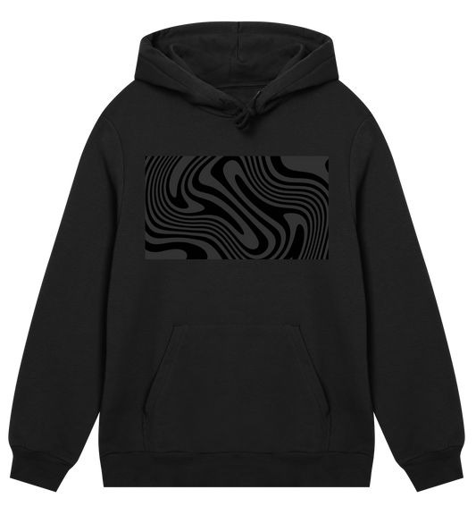 Black and White Spiral - Regular Hoodie