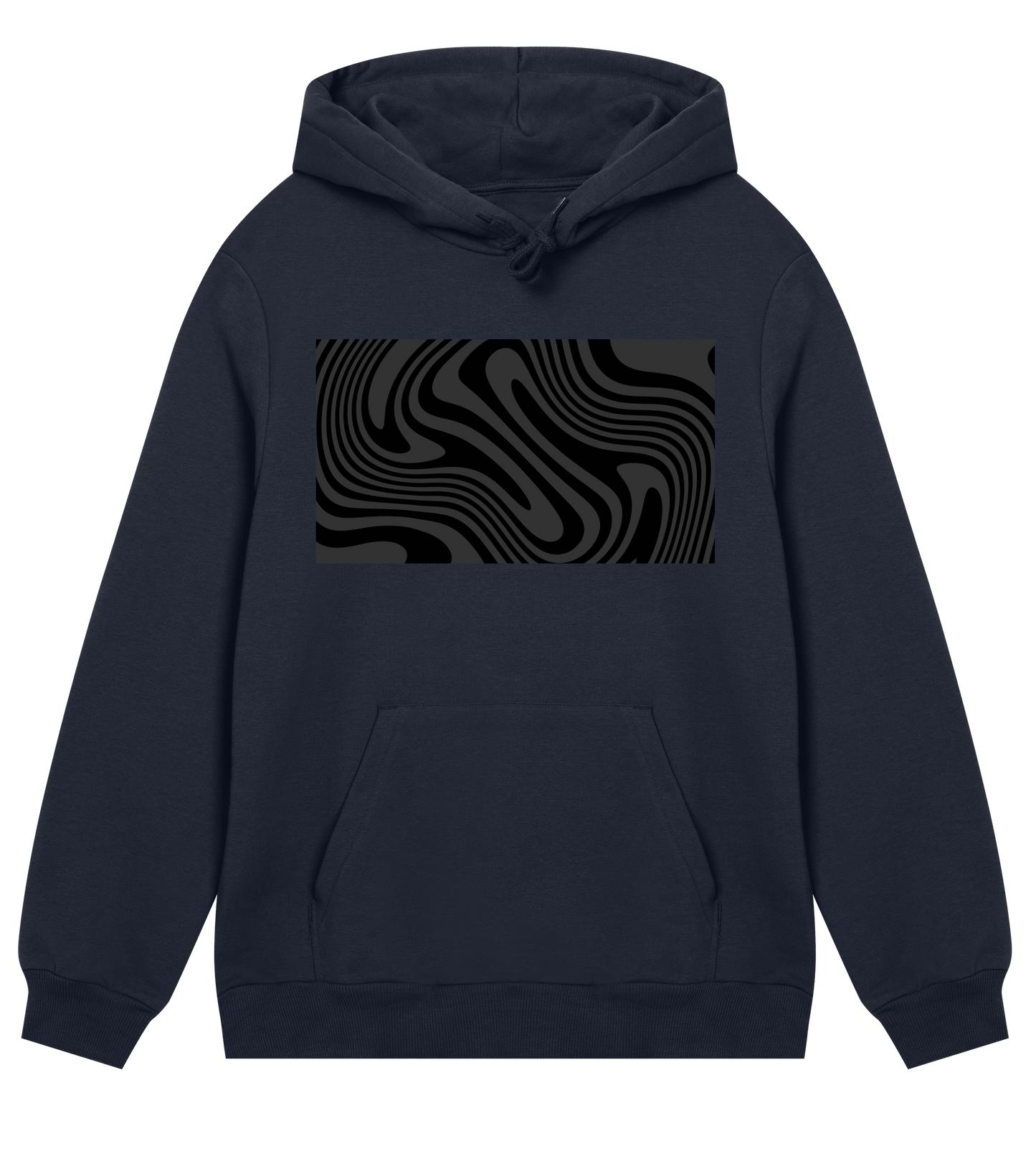 Black and White Spiral - Regular Hoodie