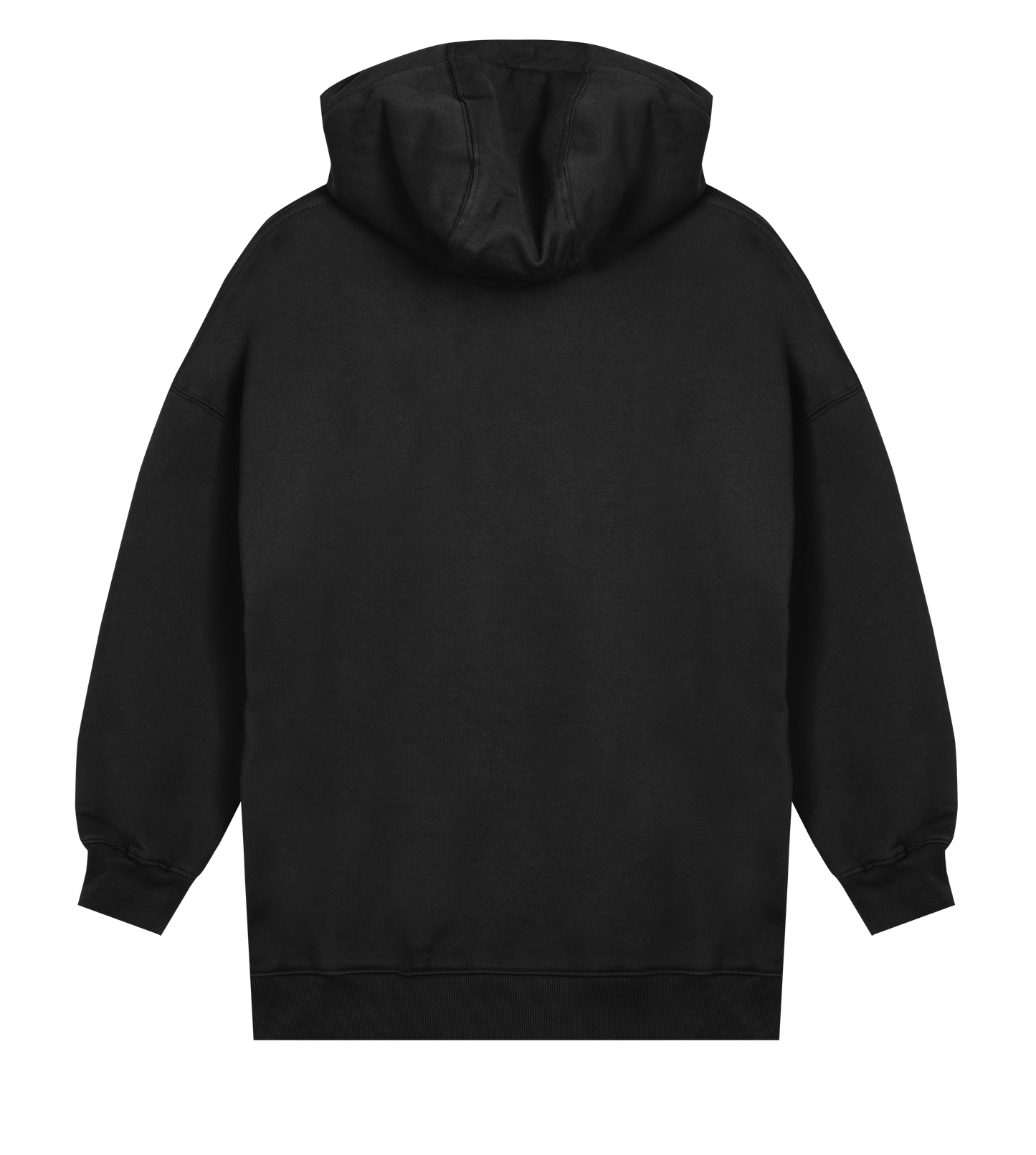 In Mourning White Logo Womens Oversized Hoodie