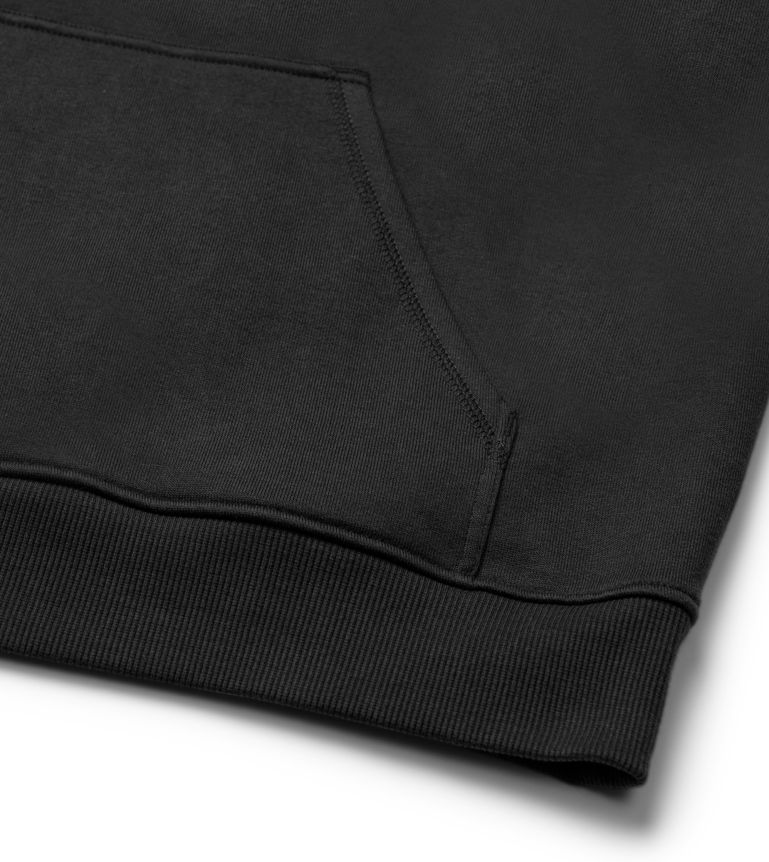 In Mourning White Logo Men's Boxy Hoodie