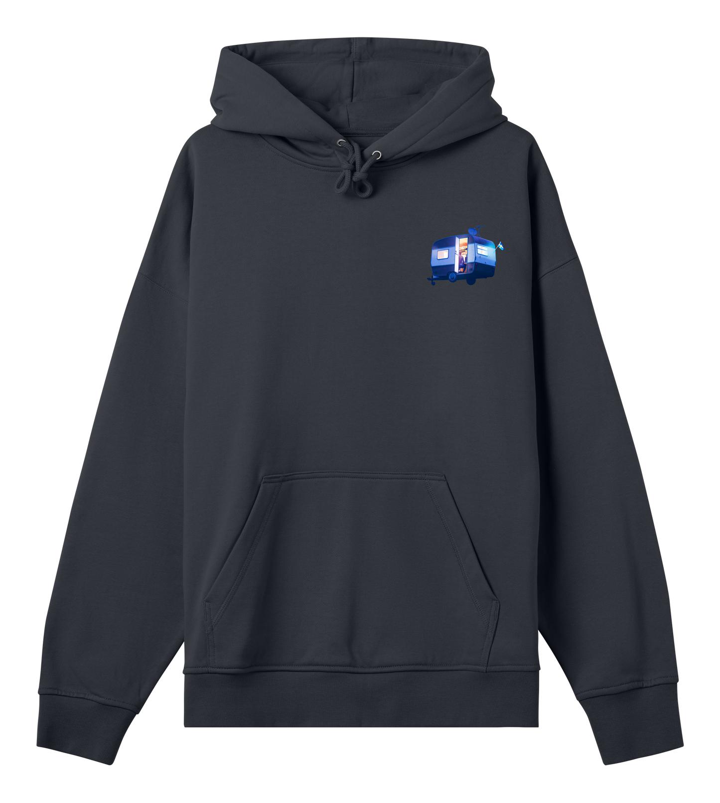 Mens Boxy Hoodie Husvagn