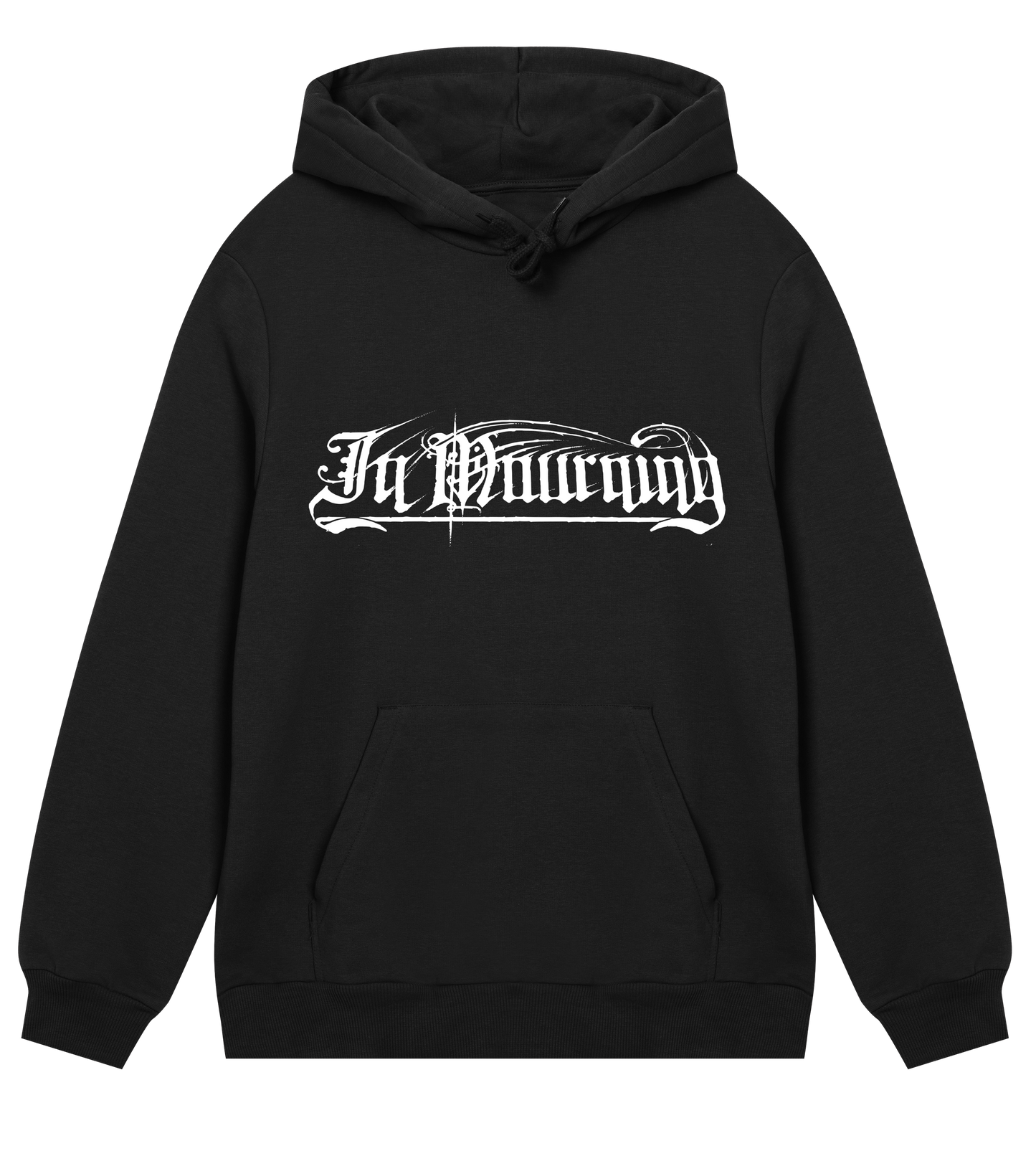 In Mourning White Logo Regular Hoodie