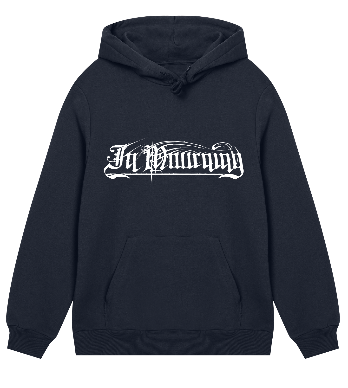 In Mourning White Logo Regular Hoodie
