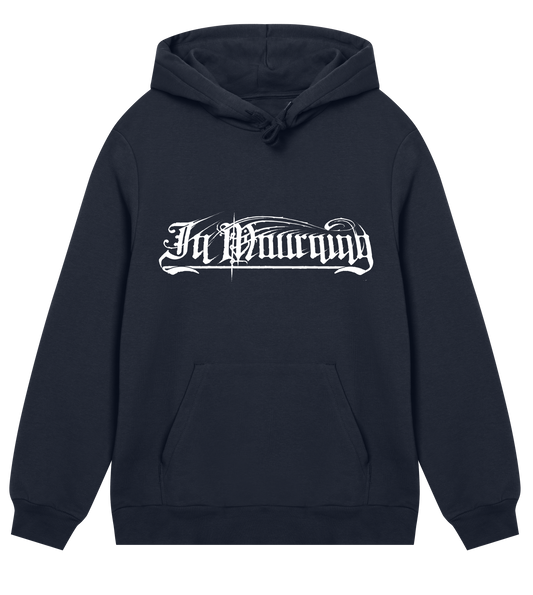 In Mourning White Logo Regular Hoodie