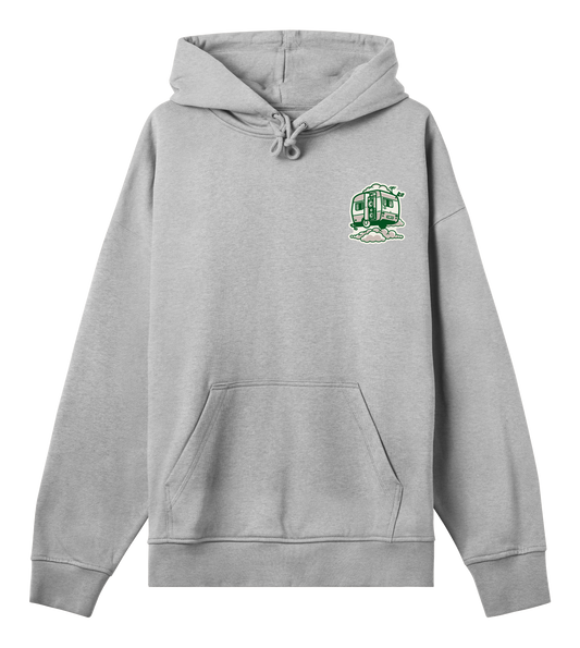 Mens Boxy Hoodie Toon Green
