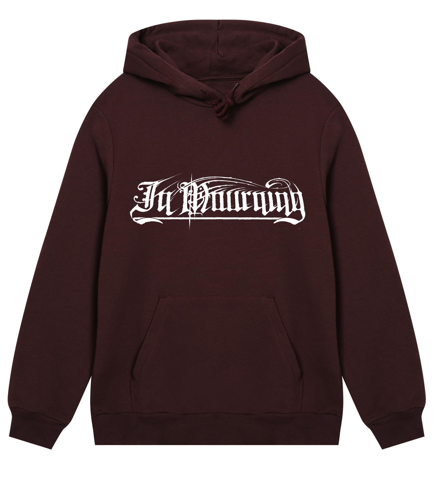 In Mourning White Logo Regular Hoodie