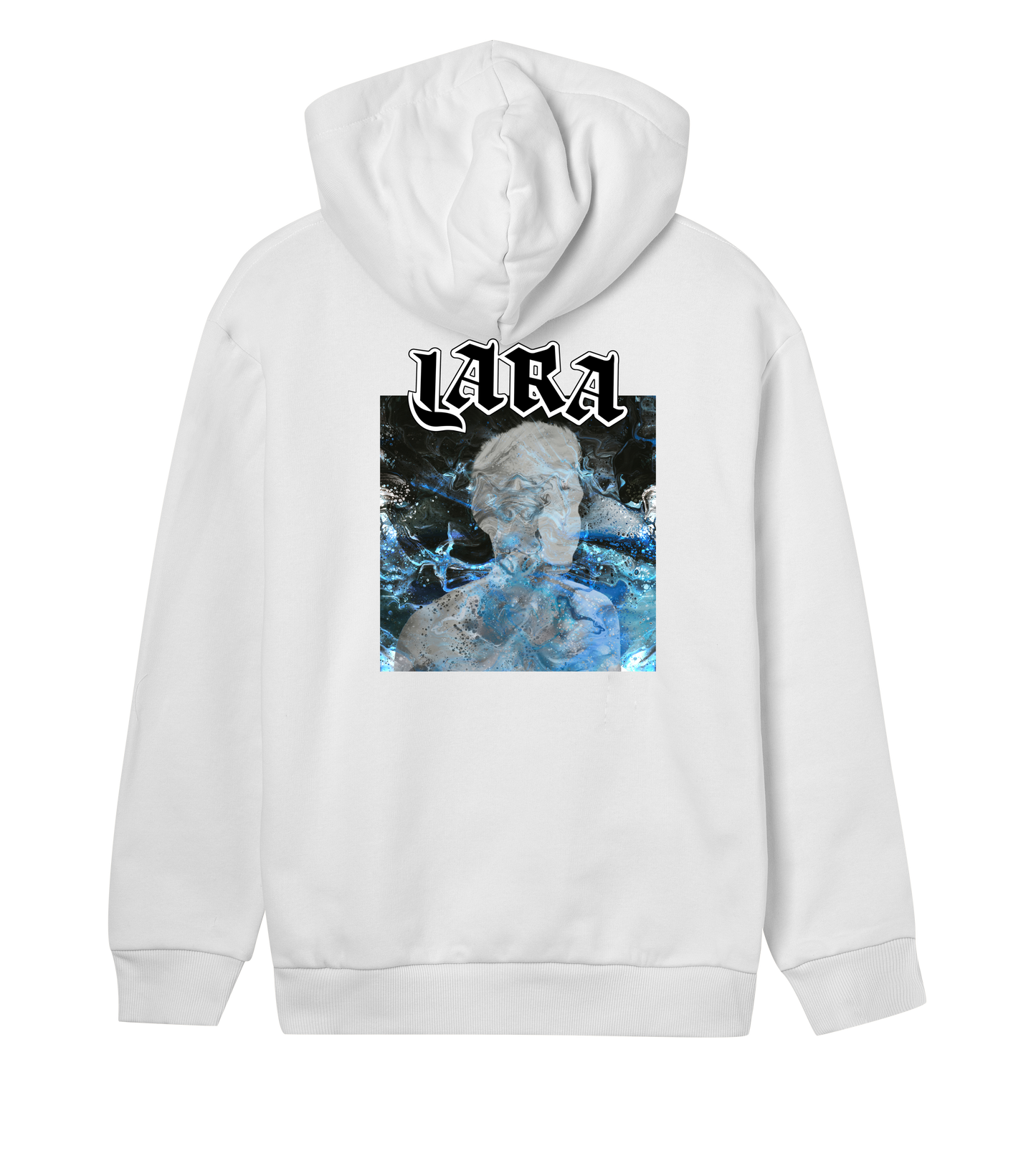 SEBASTIAN LARA - HOODIE - FEMALE - WHITE - ICE