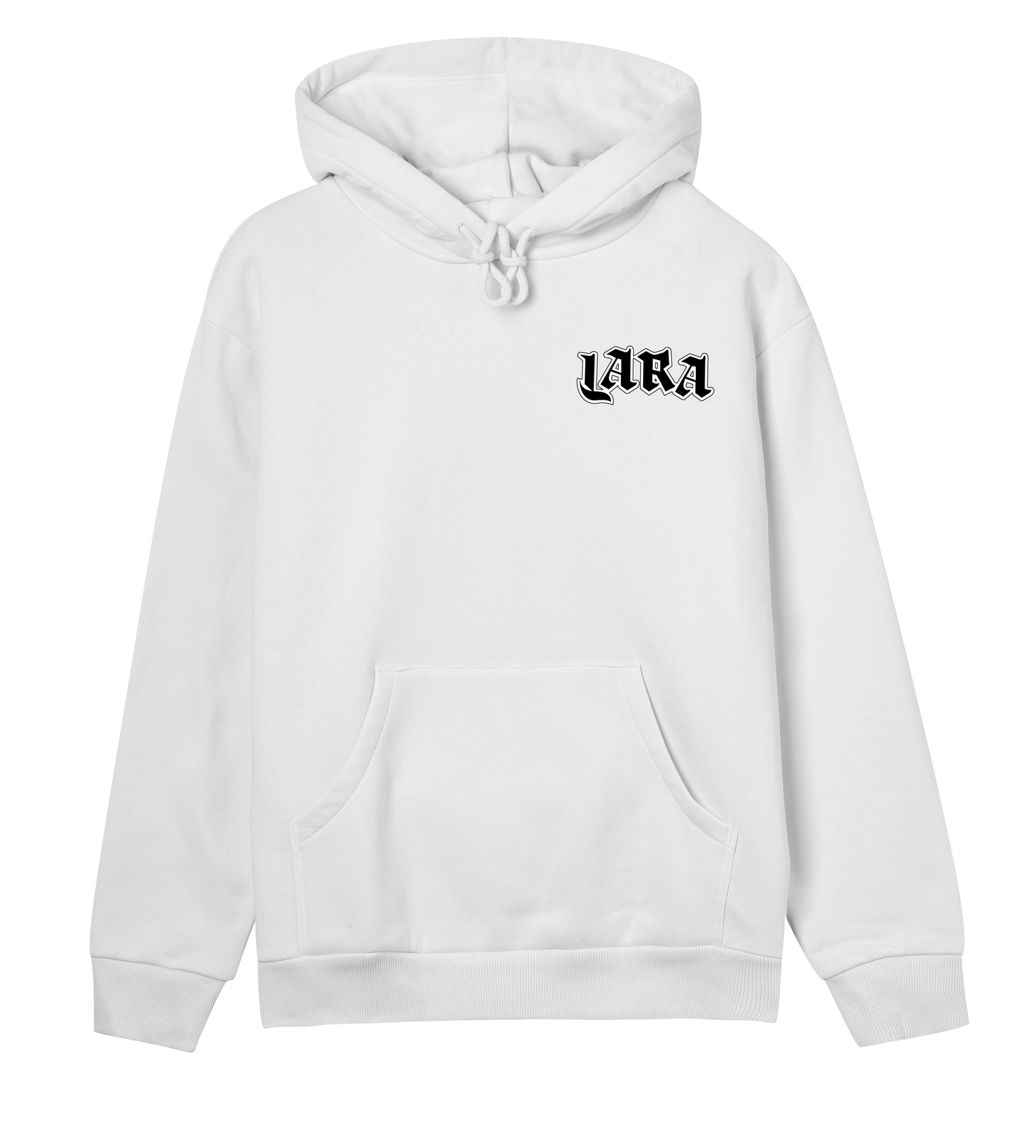 SEBASTIAN LARA - HOODIE - FEMALE - WHITE - ICE