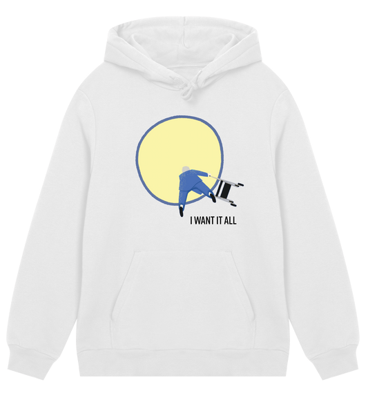 OLOF WALLBERG - HOODIE - MALE - WHITE - I WANT IT ALL