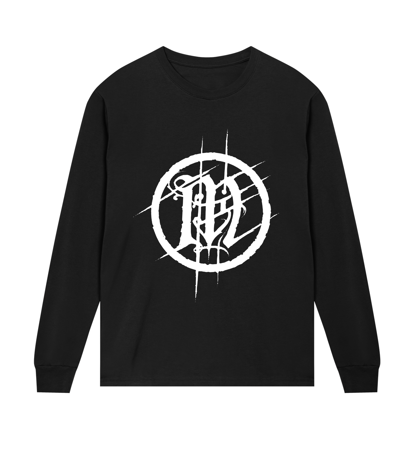 In Mourning White Emblem Men's Long Sleeve Tee