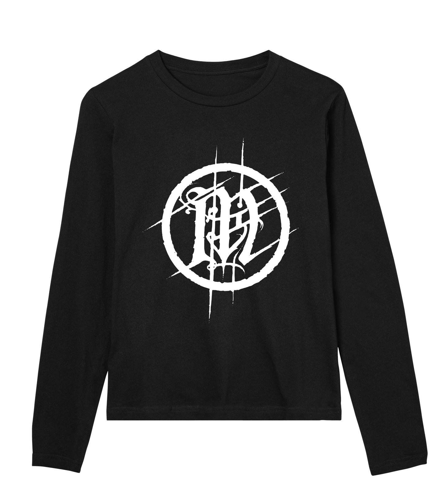 In Mourning White Emblem Womens Long Sleeve Tee