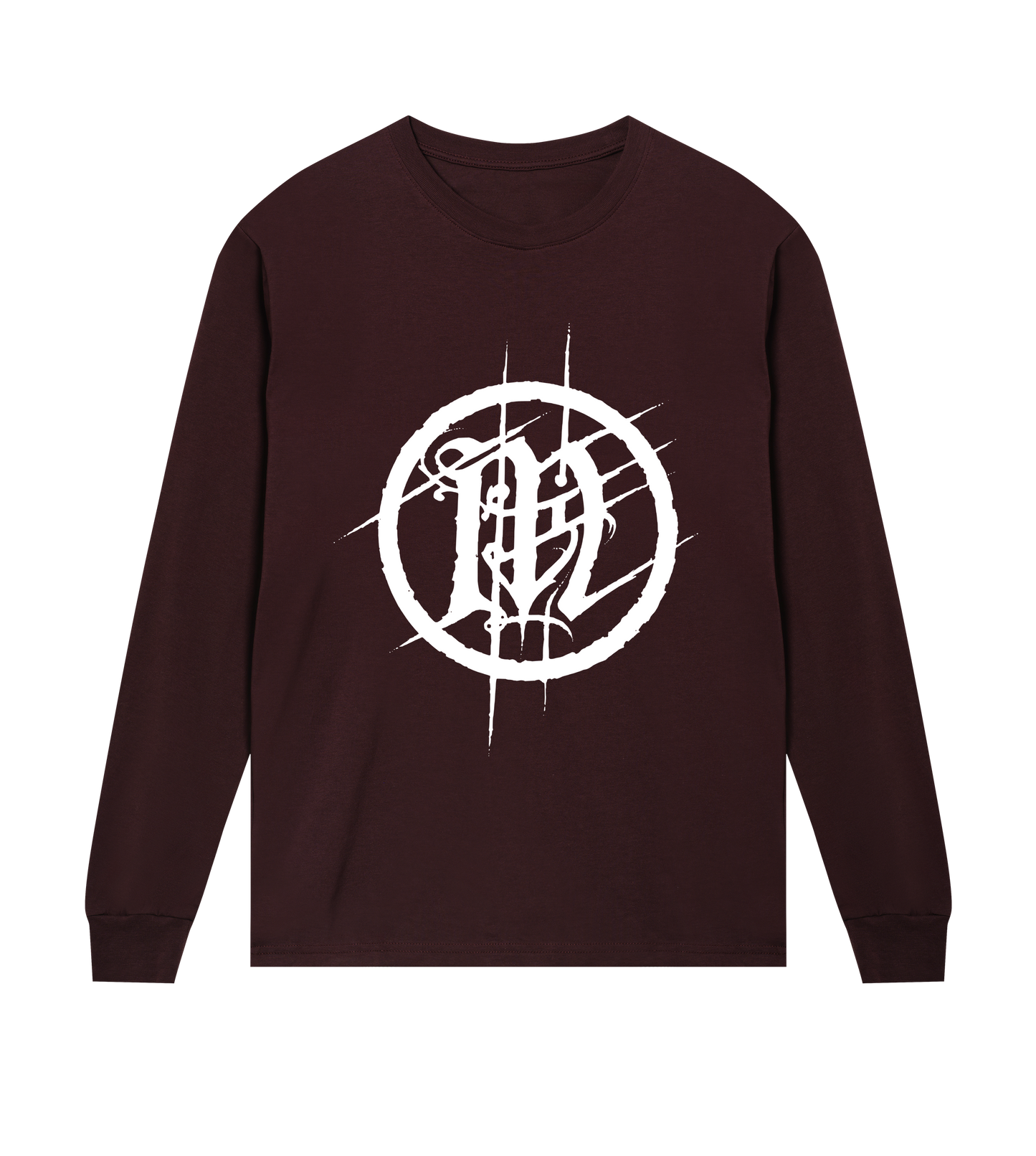 In Mourning White Emblem Men's Long Sleeve Tee