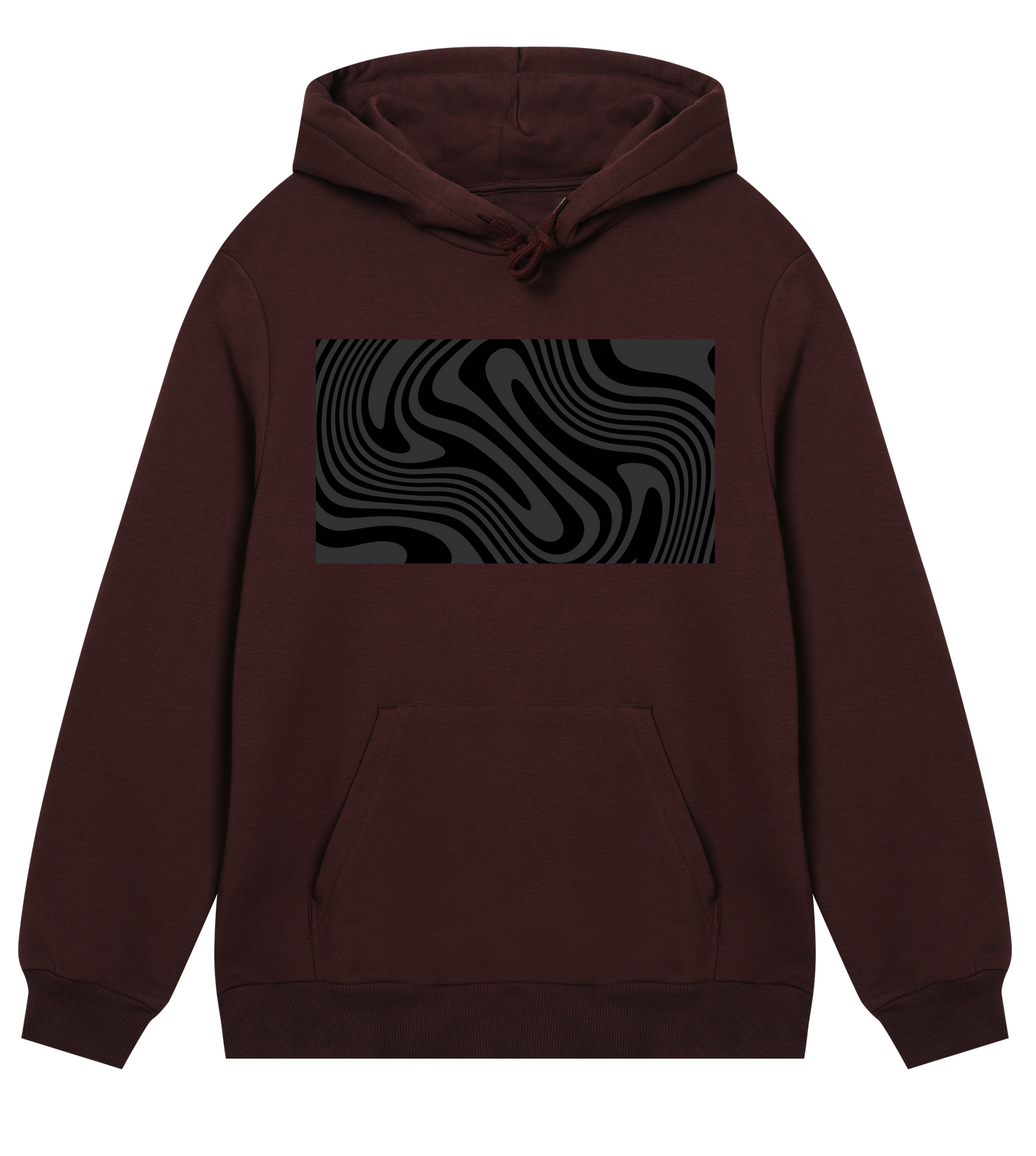 Black and White Spiral - Regular Hoodie
