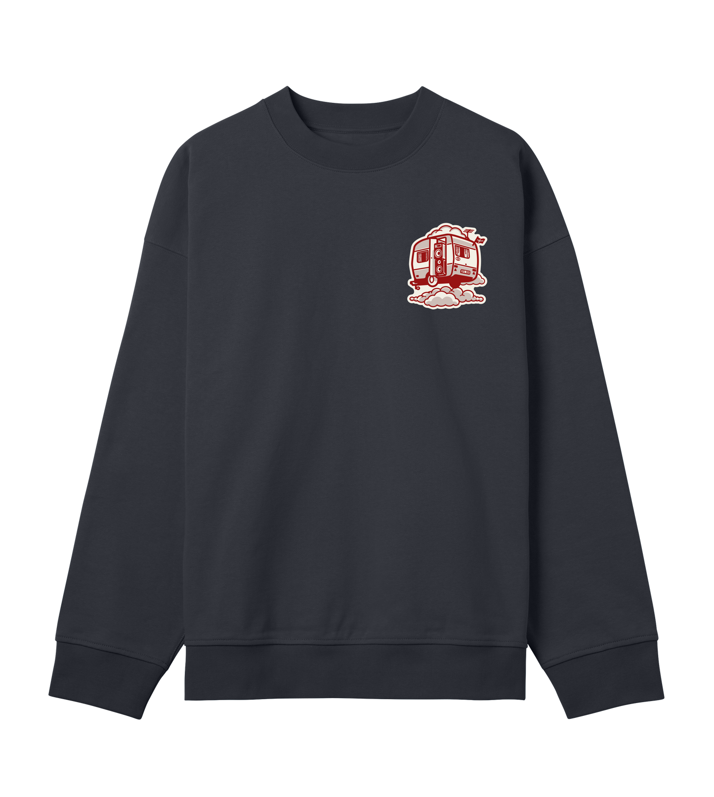 Mens Boxy Sweat Toon Red
