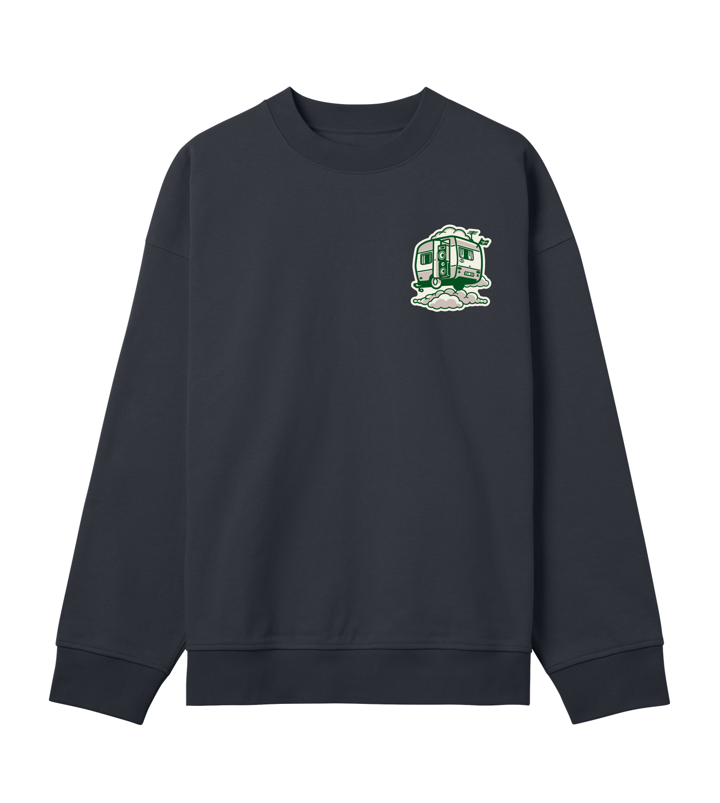 Mens Boxy Sweat Toon Green