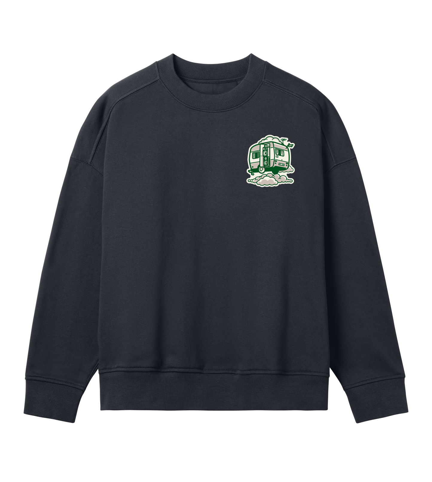 Womens Oversized Sweat Toon Green