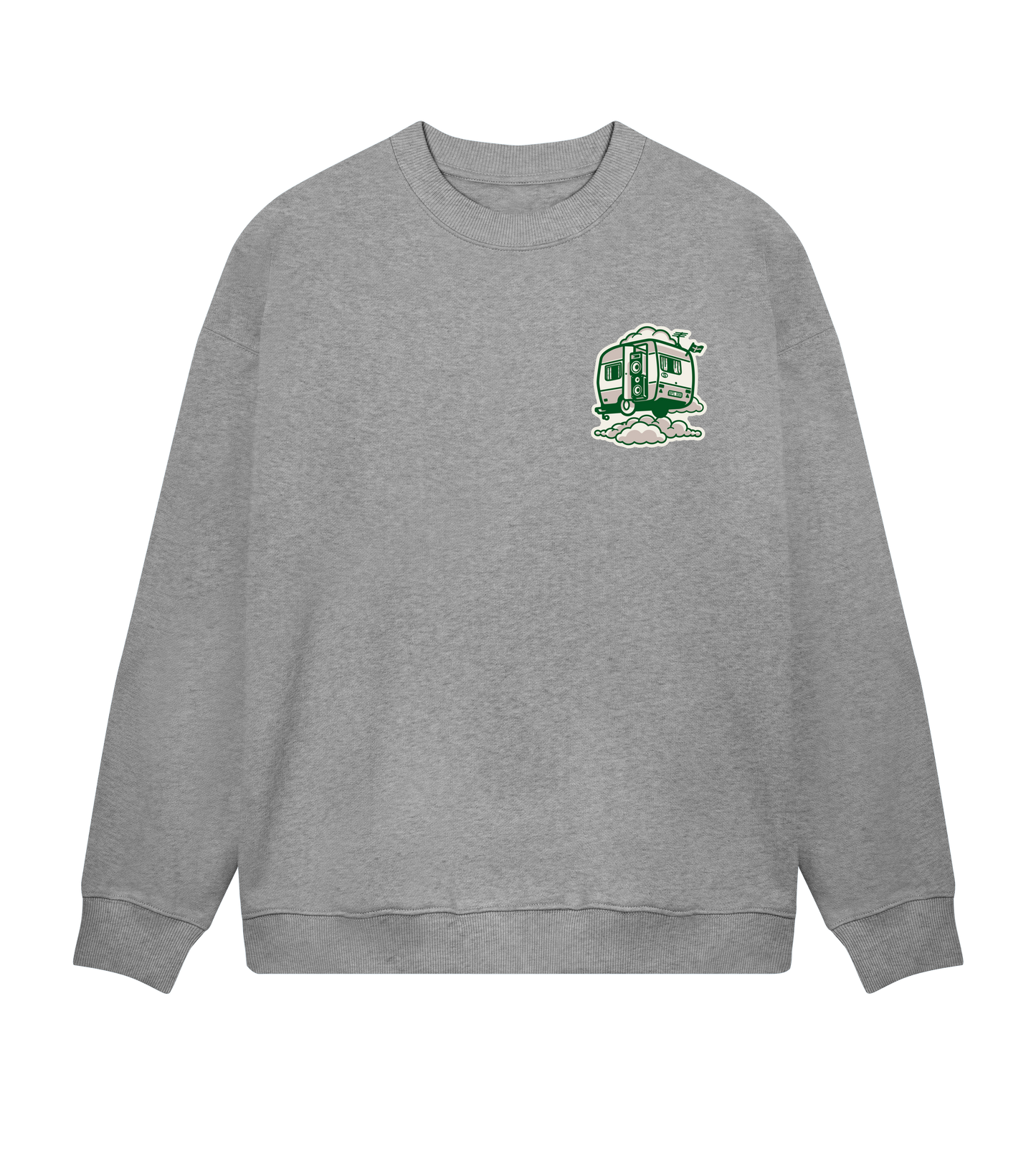 Mens Boxy Sweat Toon Green