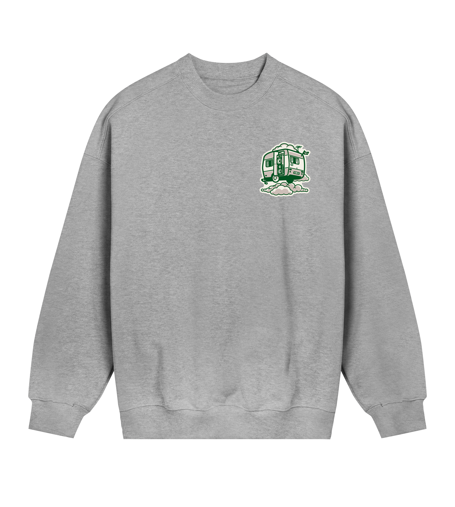 Womens Oversized Sweat Toon Green
