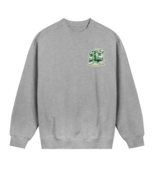 Womens Oversized Sweat Toon Green