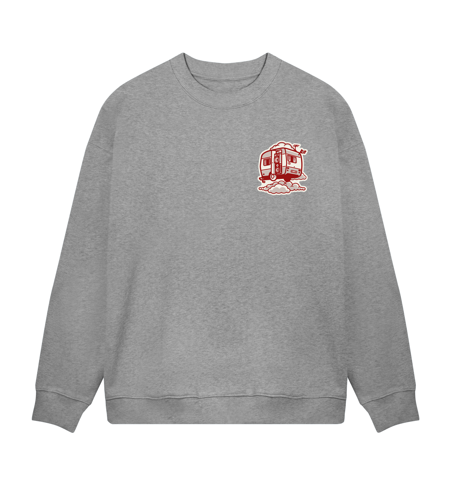Mens Boxy Sweat Toon Red