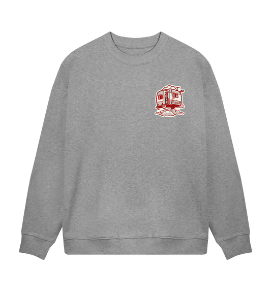 Mens Boxy Sweat Toon Red