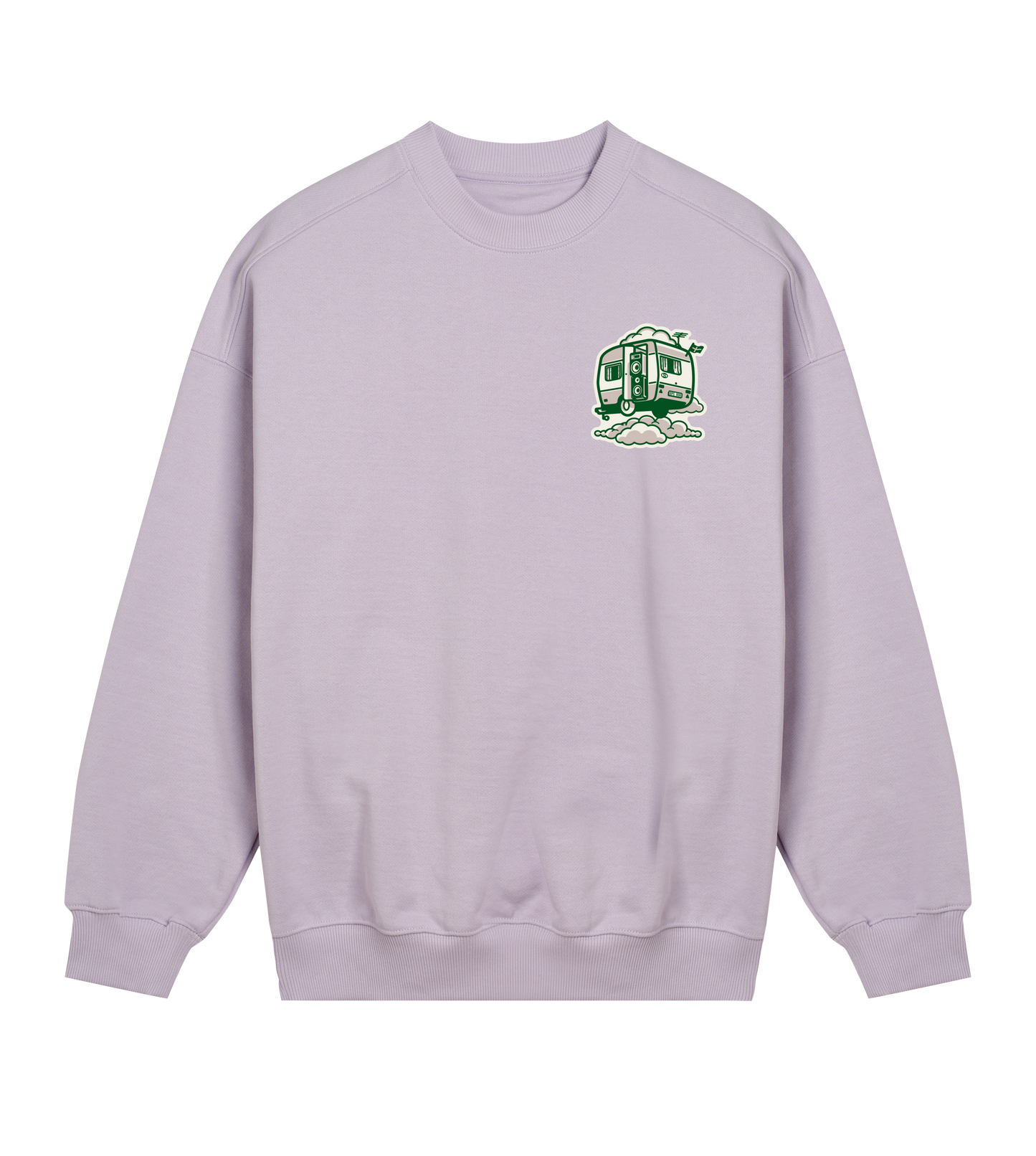 Womens Oversized Sweat Toon Green