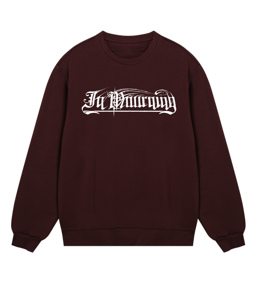 In Mourning White Logo Sweatshirt