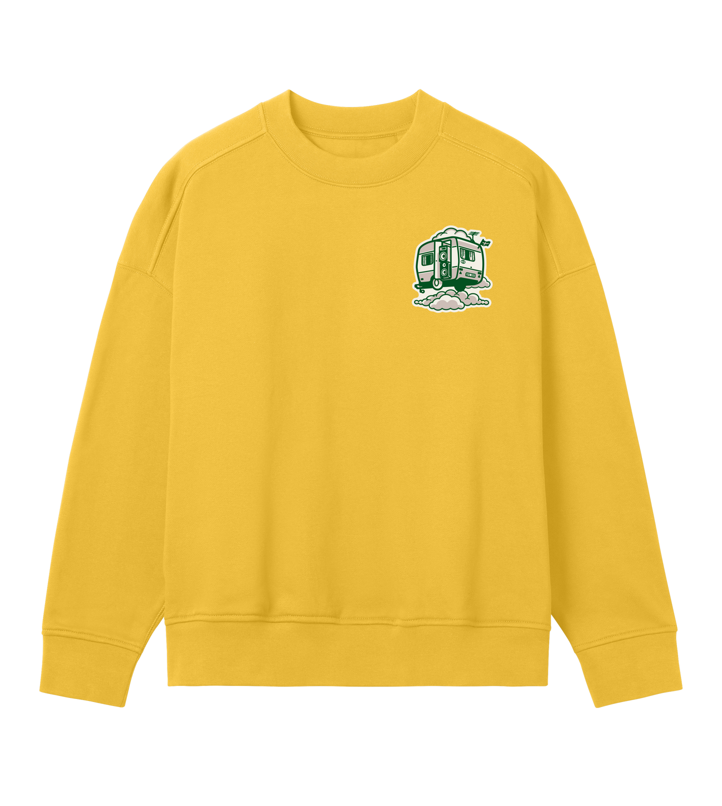 Womens Oversized Sweat Toon Green