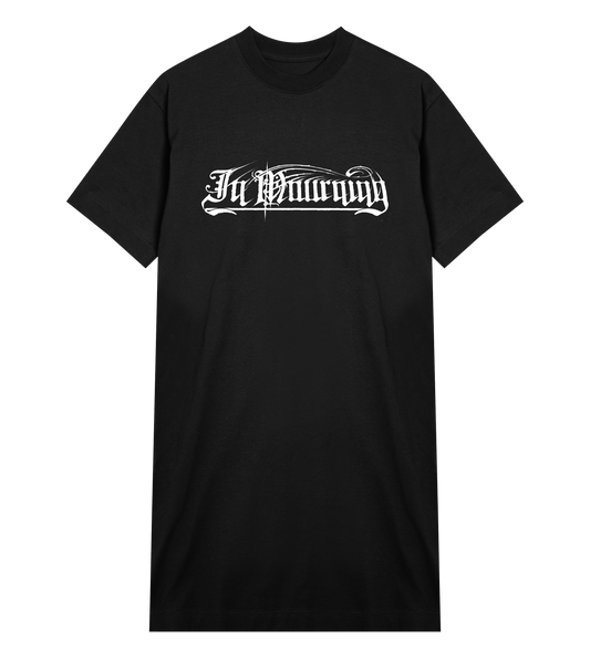 In Mourning White Logo Womens Tee Dress