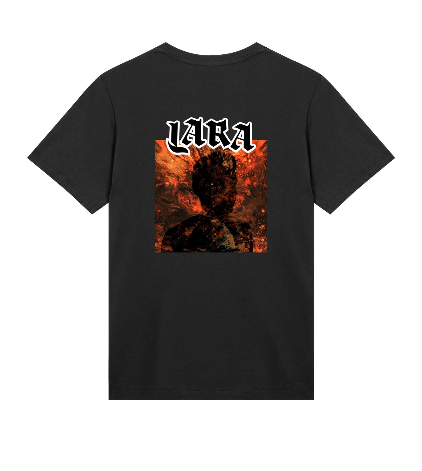 SEBASTIAN LARA - T-SHIRT - MALE - BLACK - FIRE