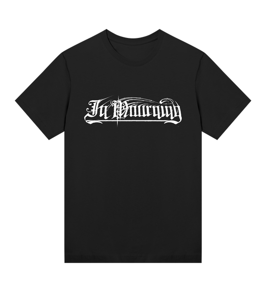 In Mourning White Logo Womens T-shirt