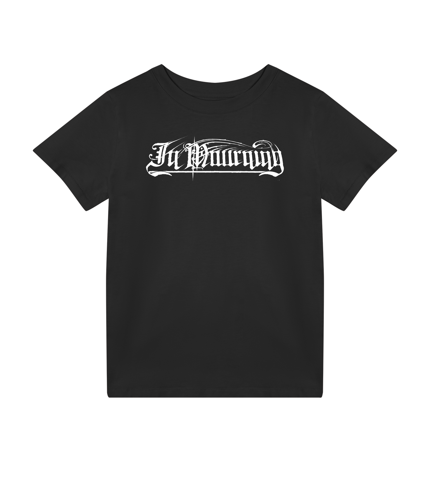 In Mourning White Logo Kids Tee