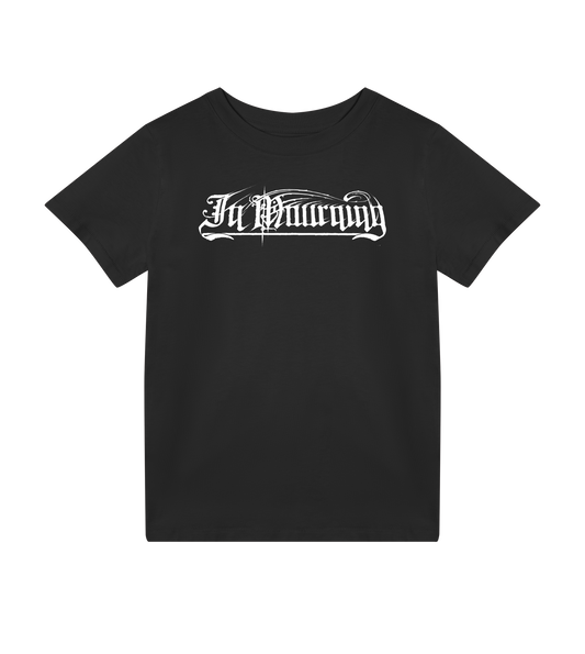 In Mourning White Logo Kids Tee