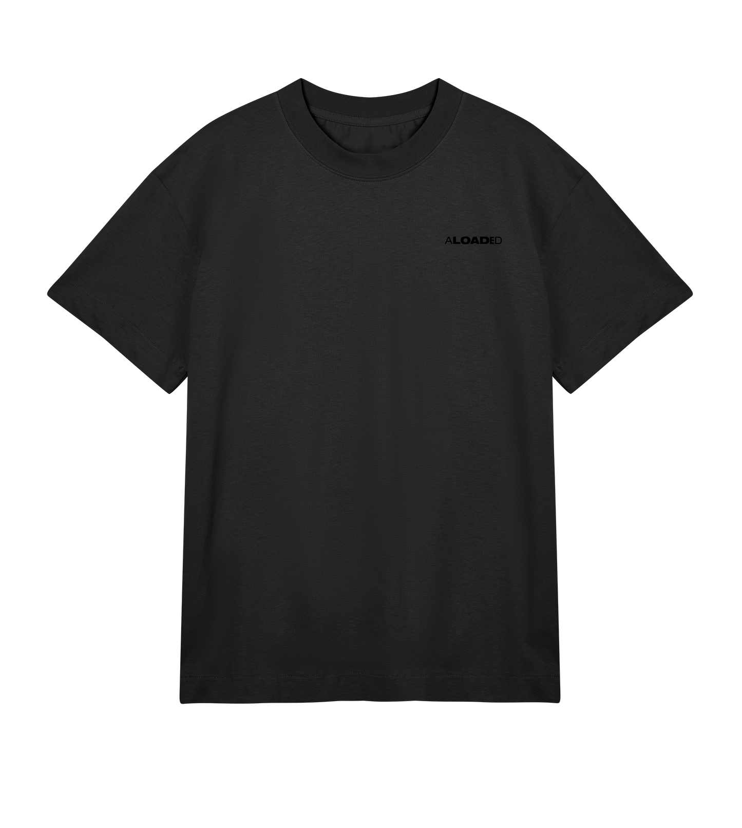 ALOADED Boxy Tee Black Logo
