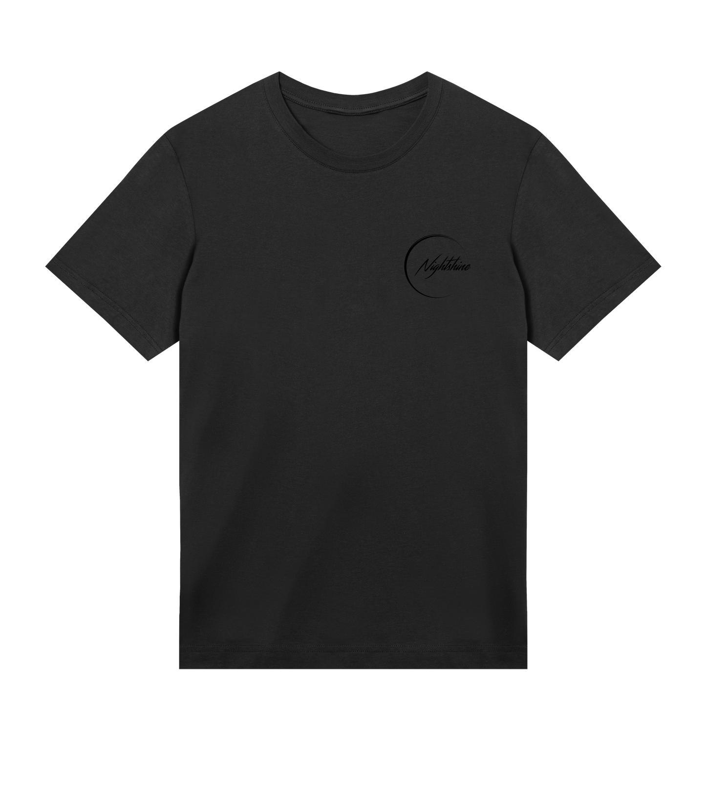 Nightshine - Black Logo Small, Mens T-shirt