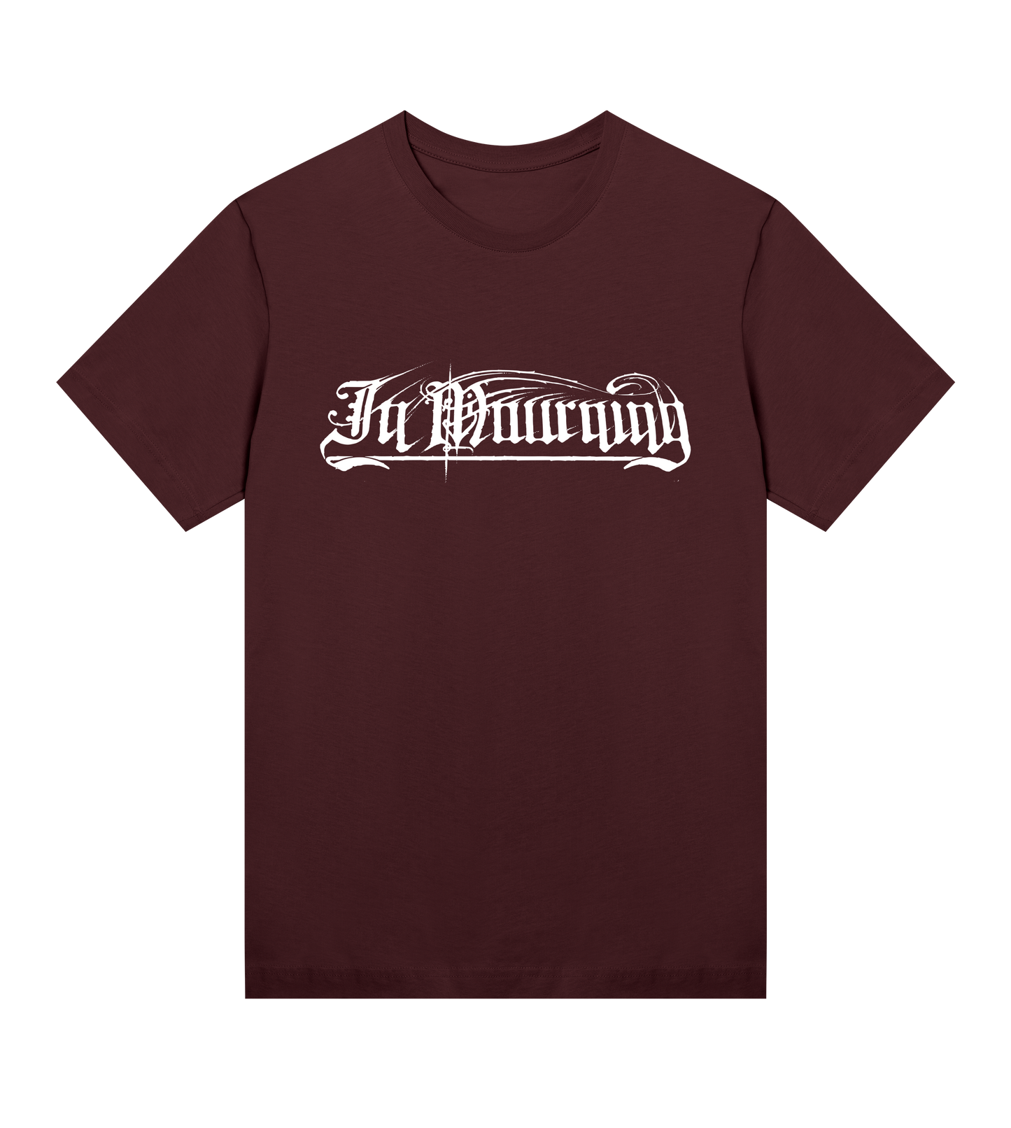 In Mourning White Logo Womens T-shirt
