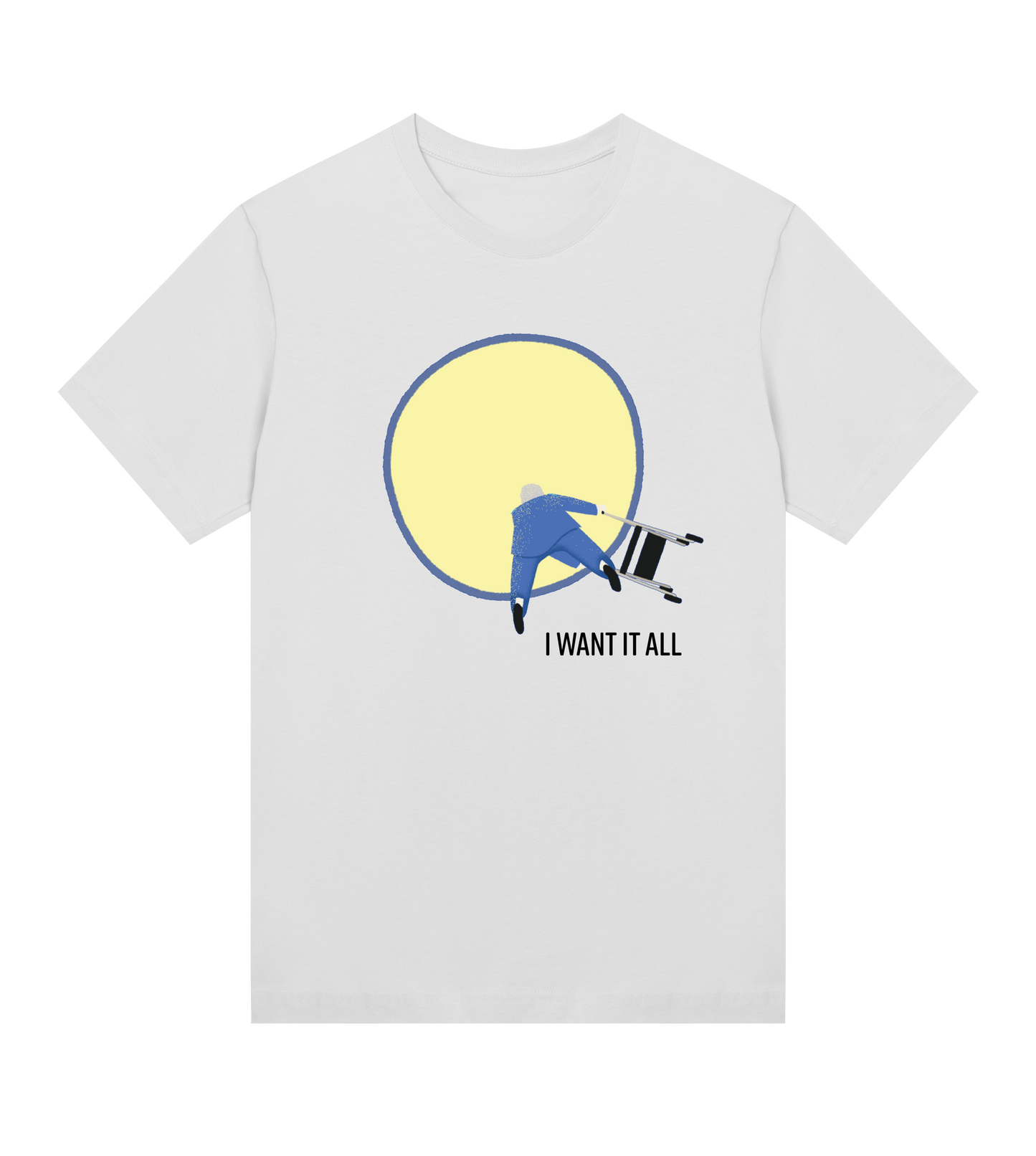 OLOF WALLBERG - T-SHIRT - FEMALE - WHITE - I WANT IT ALL