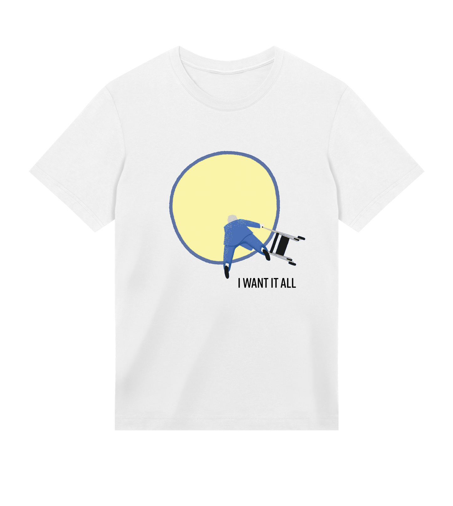 OLOF WALLBERG - T-SHIRT - MALE - WHITE - I WANT IT ALL