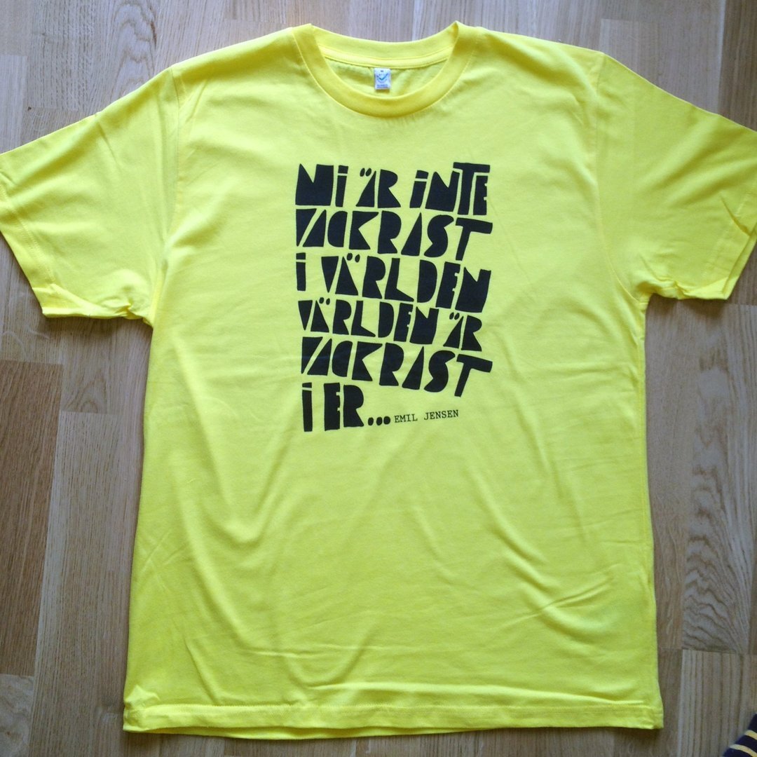 Emil Jensen - Vackrast - T-shirt (Orange)