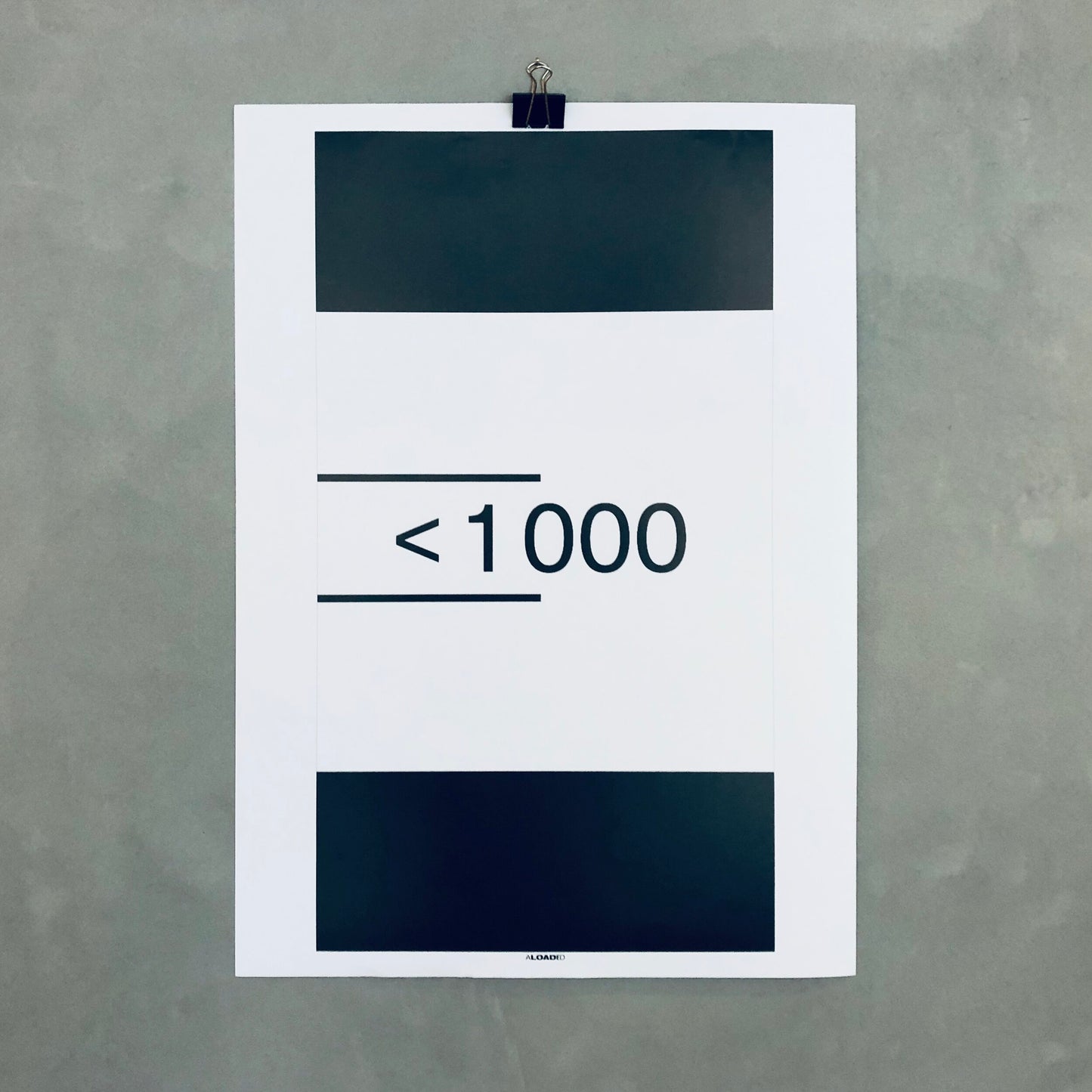 &lt;1000 Promotion Poster