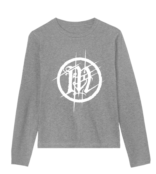 In Mourning White Emblem Womens Long Sleeve Tee