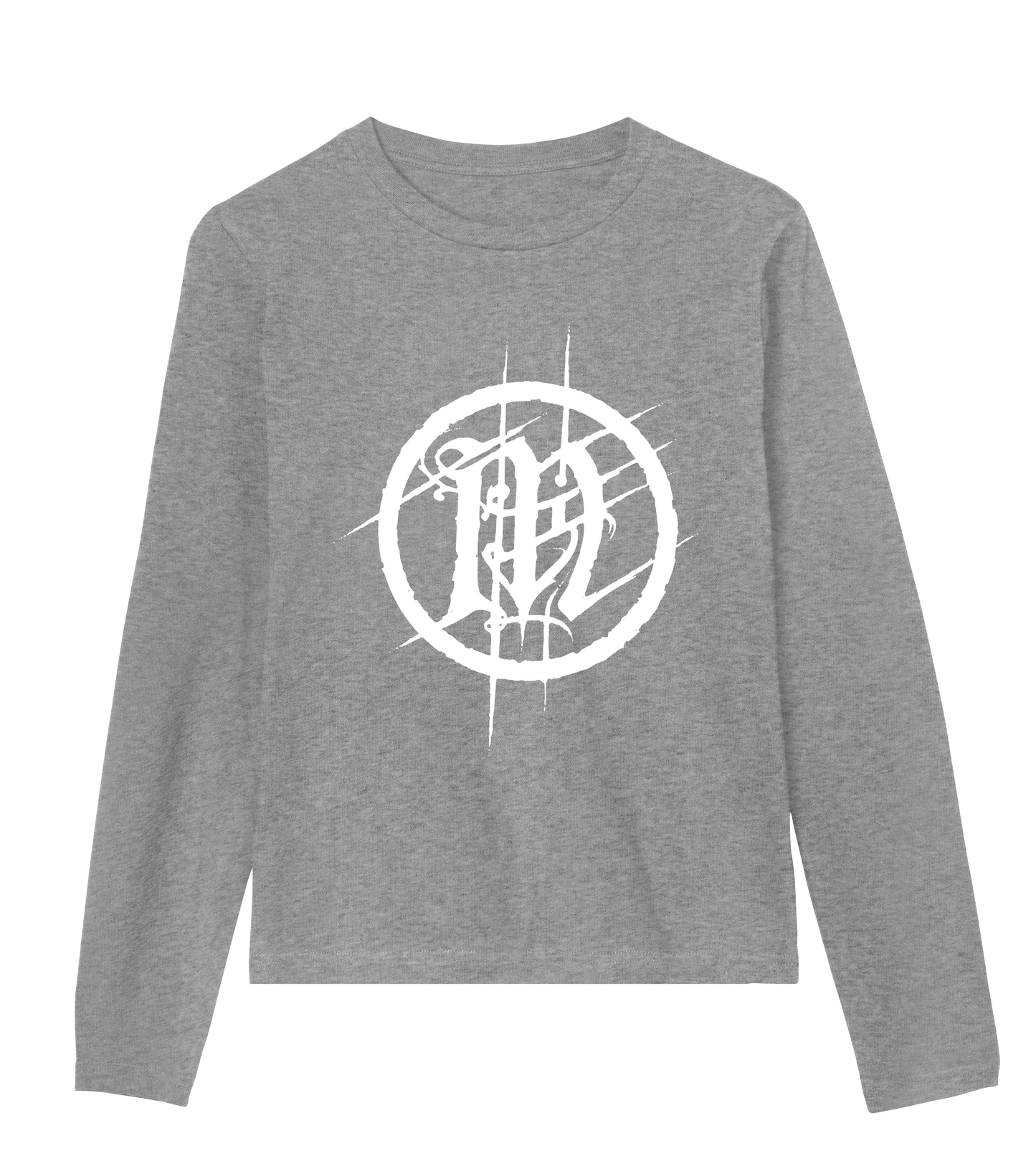 In Mourning White Emblem Womens Long Sleeve Tee