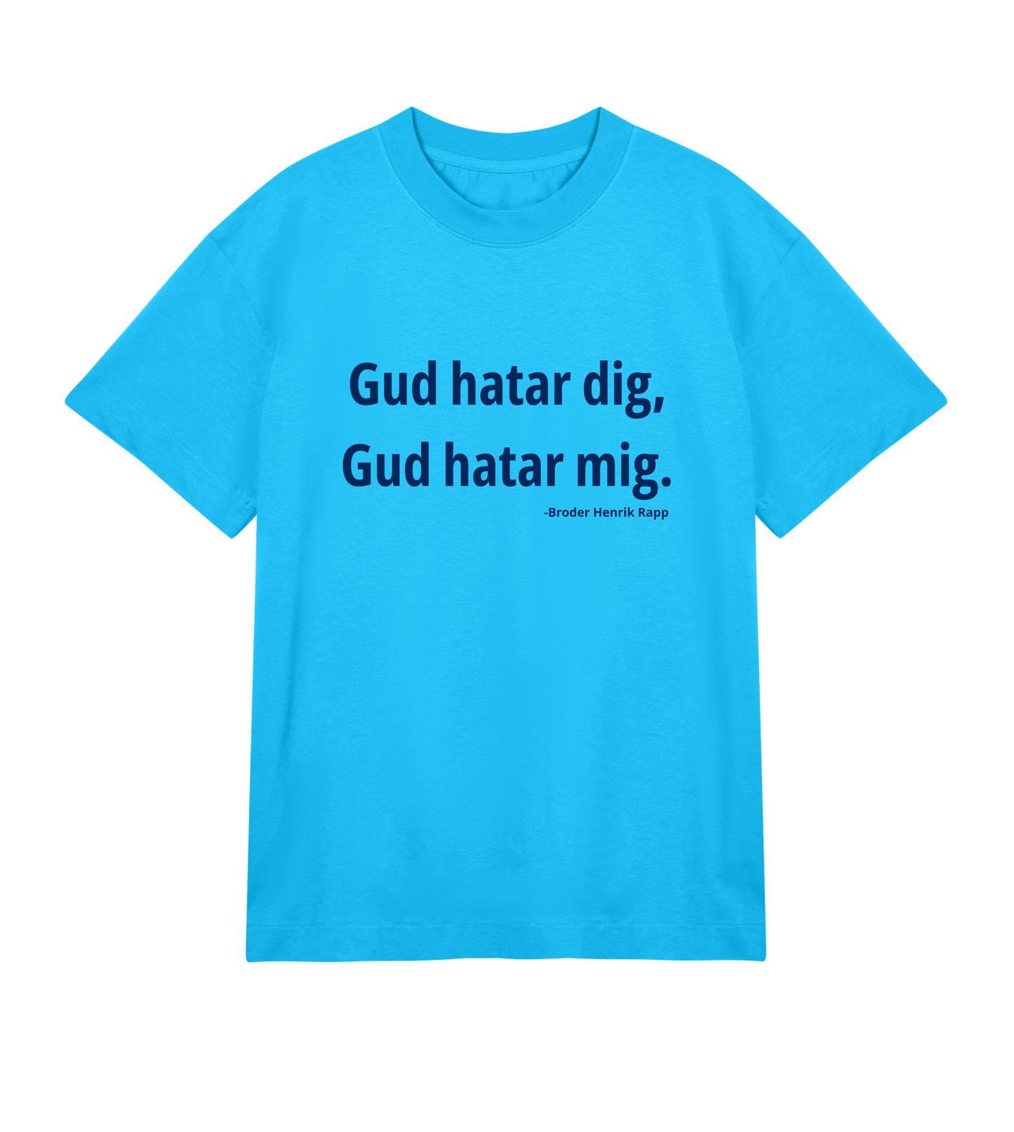 Broder Henrik Rapp - Gud hatar - Mens Boxy T-shirt