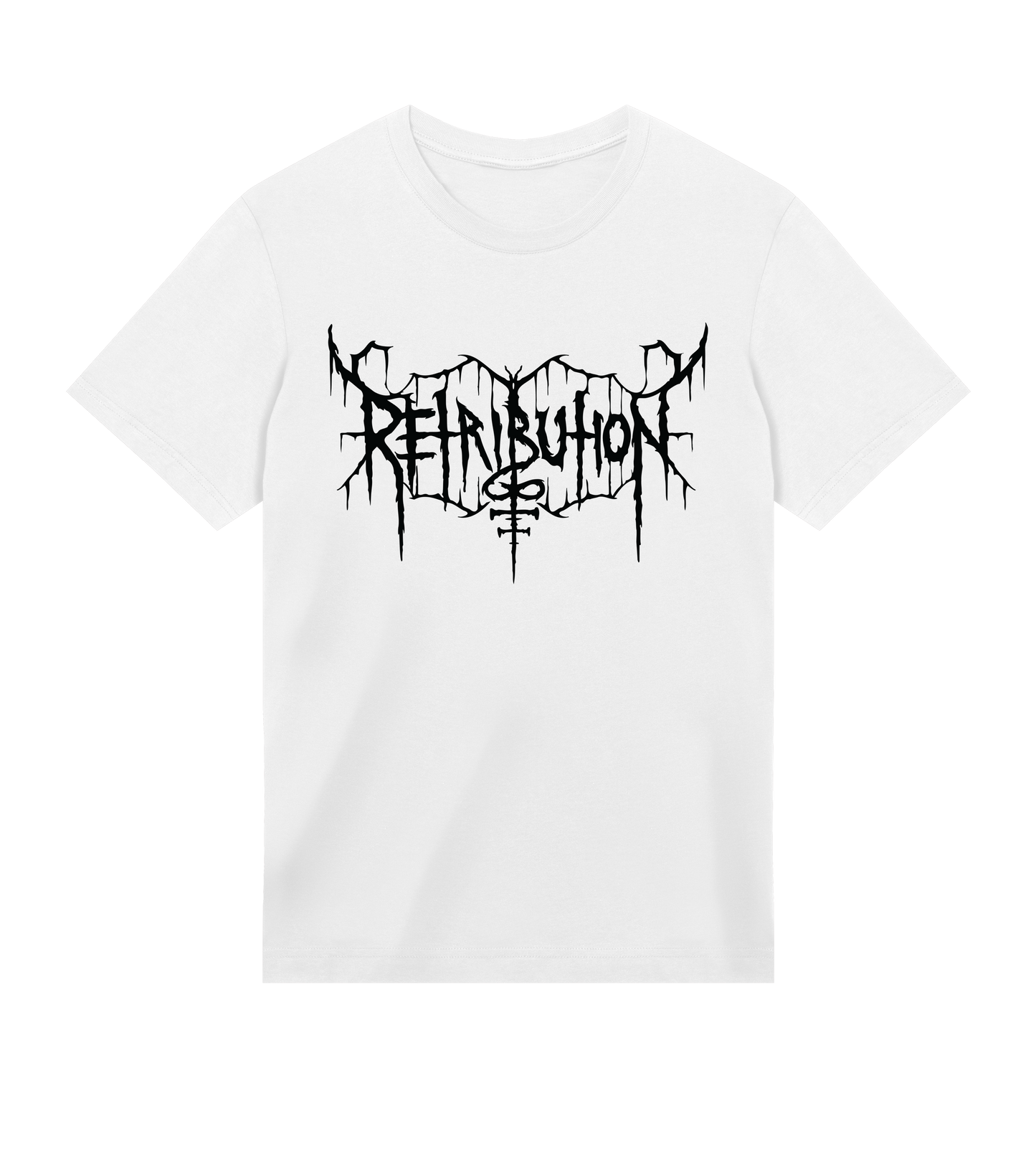 Retribution Logo Men's T-shirt White